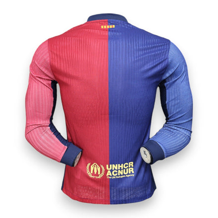 Barcelona Home Player Jersey X Travis Scott - Long Sleeve