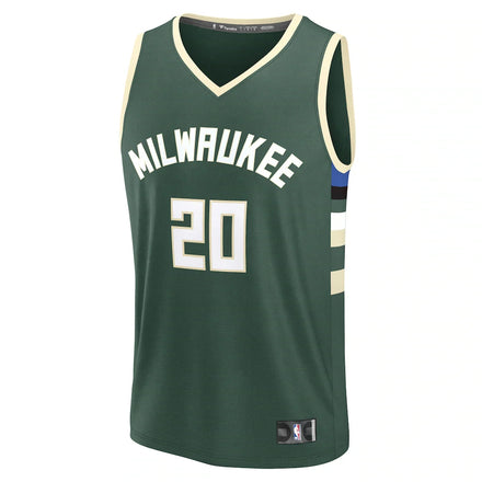 A.J. Green Milwaukee Bucks Fanatics Fast Break Replica Player Jersey - Icon Edition - Hunter Green
