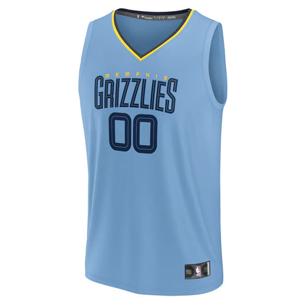 Memphis Grizzlies Fanatics Custom Fast Break Jersey - Statement Edition - Light Blue