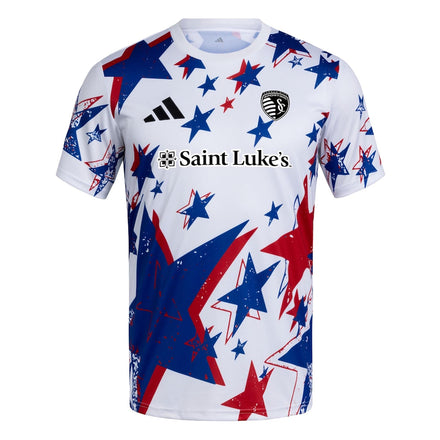 Sporting Kansas City adidas 2026 Americana Pre-Match Jersey - White