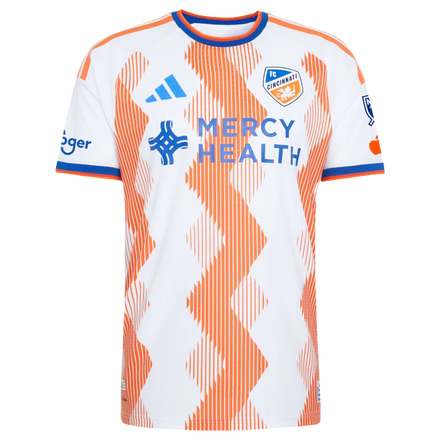 Pavel Bucha FC Cincinnati adidas 2026 The Seven Hills Kit On-Field Authentic Patch Jersey - White