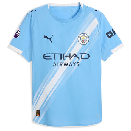 Manchester City Puma 2025/26 Home Authentic Custom Jersey - Sky Blue