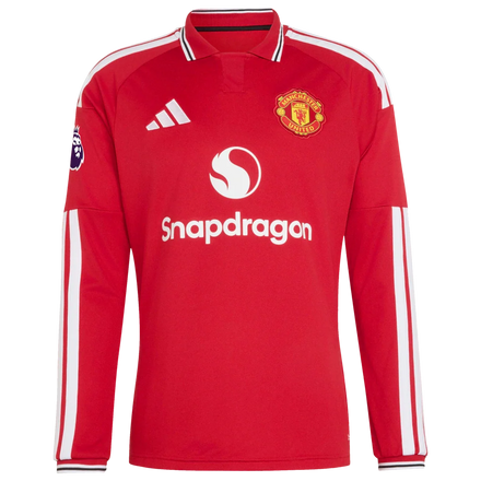 Mason Mount Manchester United adidas 2026/27 Home Authentic Long Sleeve Jersey - Red