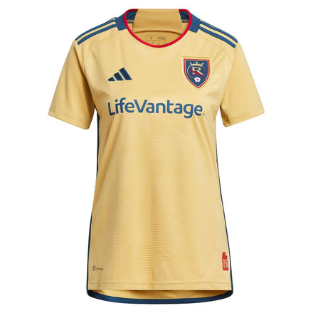 Justen Glad Real Salt Lake adidas Women's 2023 The Beehive State Kit Replica Player Jersey - Gold