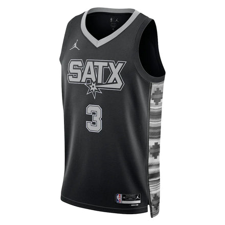 Keldon Johnson San Antonio Spurs Jordan Brand Unisex Swingman Jersey - Statement Edition - Black
