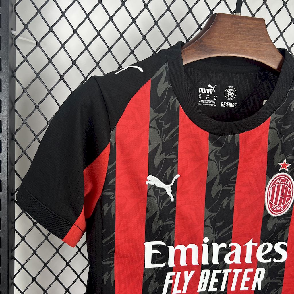 AC Milan 2025/26 Home Kids Kit