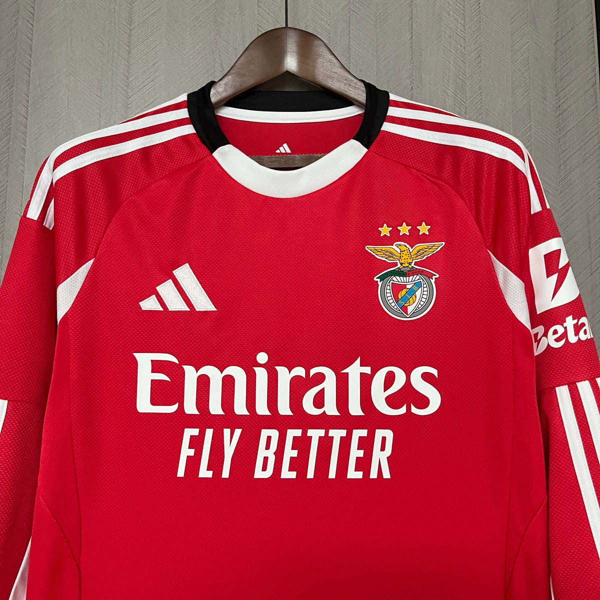 Long Sleeve 2025/26 Benfica Home Jersey