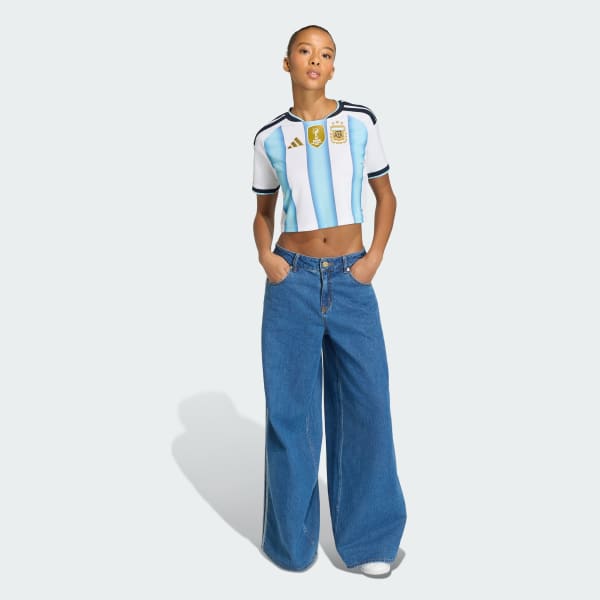 Argentina Home Cropped Jersey Women’s Home World Cup 2026