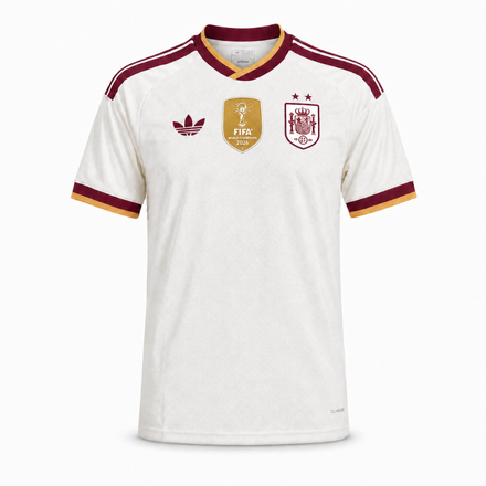 Spain Away Shirt 2026 World Champion Patch