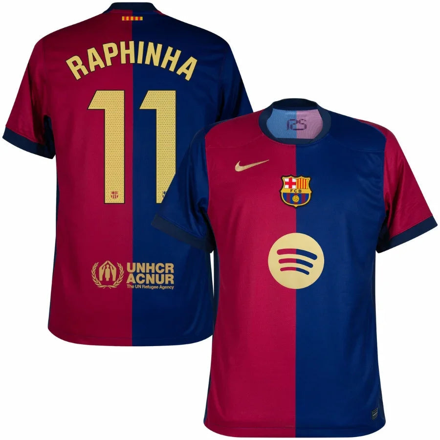 Barcelona Raphinha 11 Home Fan Jersey 2024/25