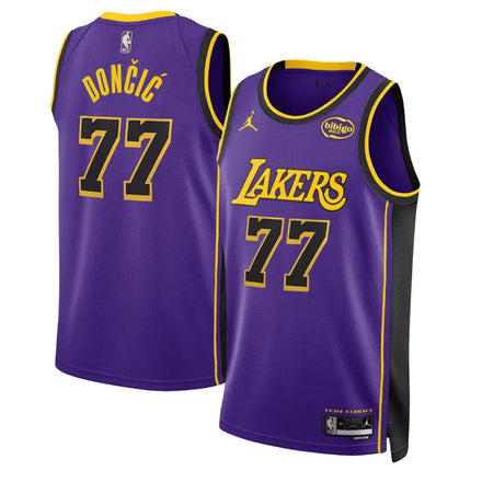Luka Doncic 77 Los Angeles Lakers Jordan Statement Edition NBA Jersey
