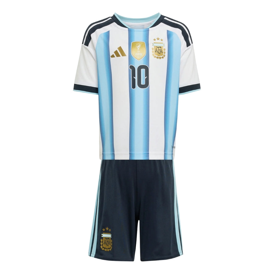 Kids Kit Argentina Home Messi 10 Fan Jersey Shirt 2026 World Cup