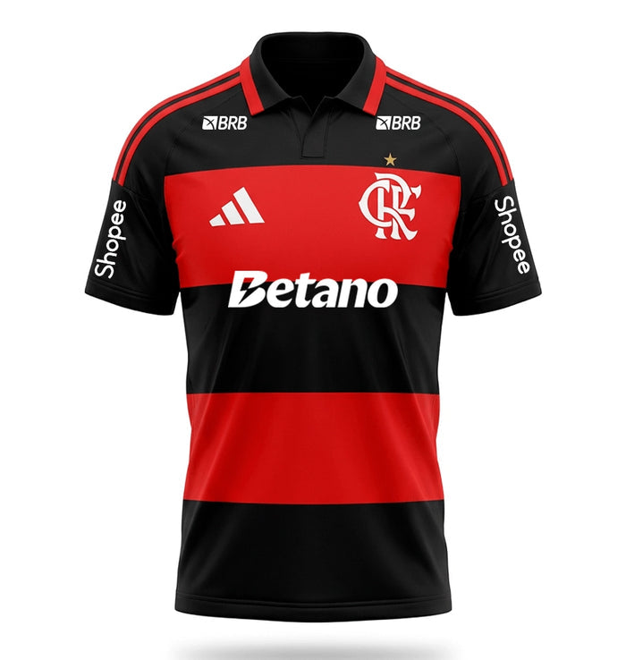 Flamengo Home Fan Jersey 2026/27 All Sponsors