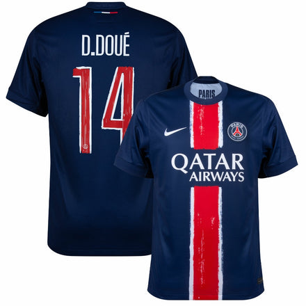 PSG D.Doué 14 Home Fan Jersey 2024/25