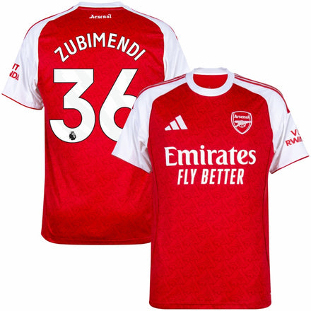Arsenal Zubimendi 36 Home Fan Jersey 2025/26