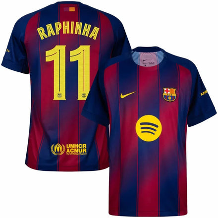 Barcelona Home Raphinha 11 Home Fan Jersey 2025/26