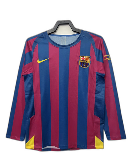 Barcelona 05/06 I Home Jersey - Long Sleeve Retro Version