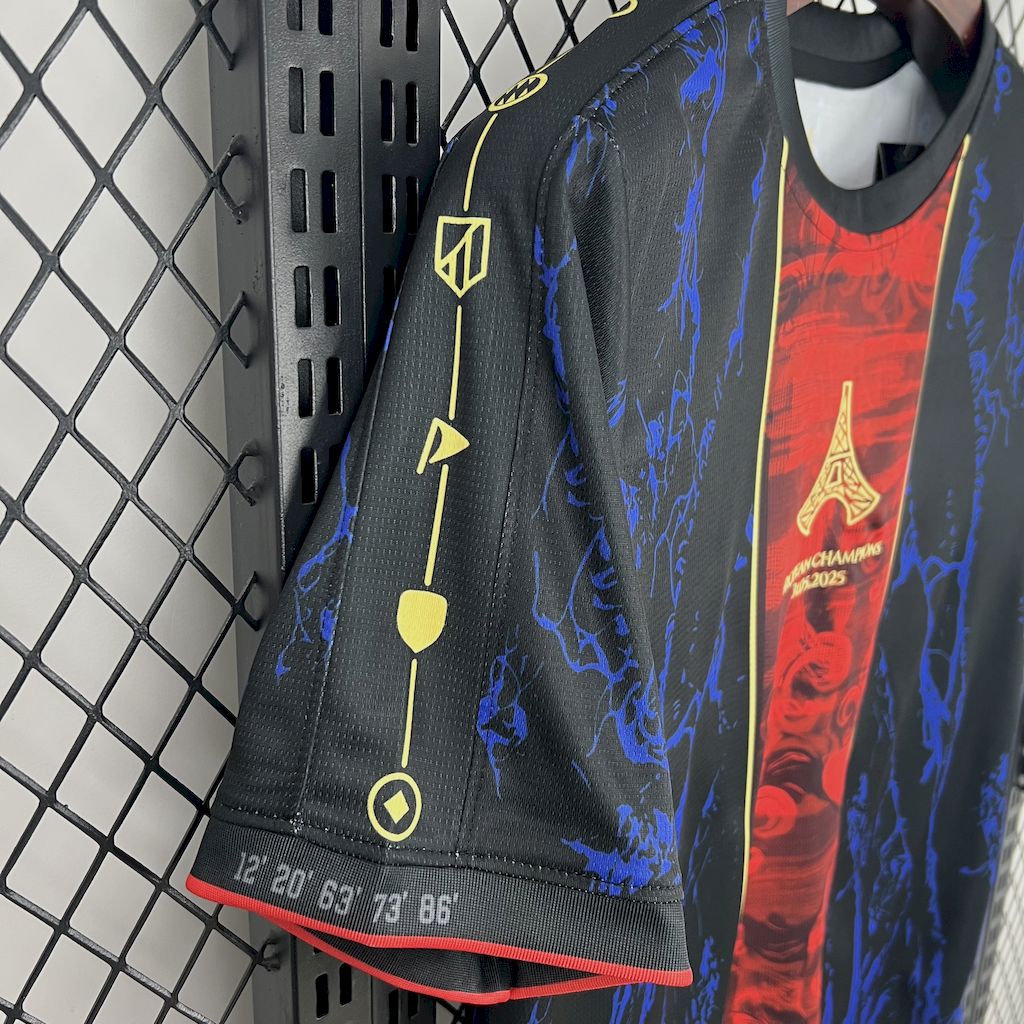 Paris Saint-Germain 2025/26 (CAMPEONES DE EUROPA) Red and blue Jersey