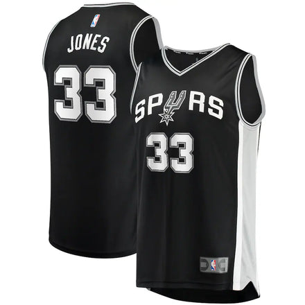 Tre Jones San Antonio Spurs Fanatics Fast Break Jersey - Icon Edition - Black