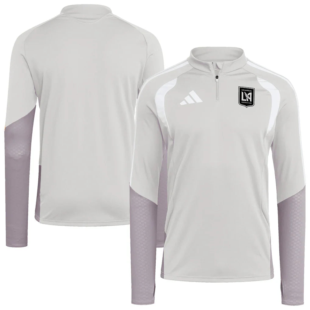 LAFC 2026 Tiro Competition Quarter-Zip Training Top - Silver