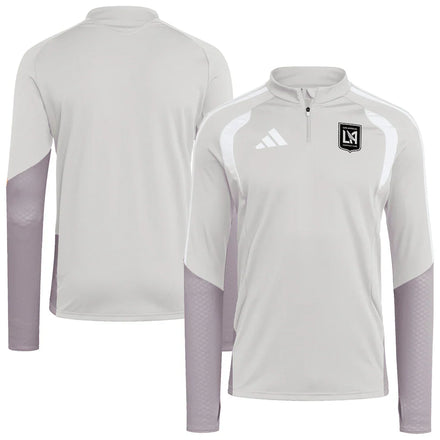 LAFC 2026 Tiro Competition Quarter-Zip Training Top - Silver