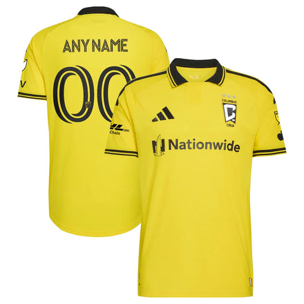 Columbus Crew 2026 The Crafted for Excellence Kit On-Field Patch Custom Jersey - Yellow