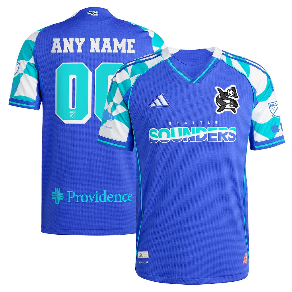 Seattle Sounders FC 2025 Third Custom Jersey - Blue
