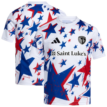 Sporting Kansas City Youth 2026 Americana Pre-Match Jersey - White