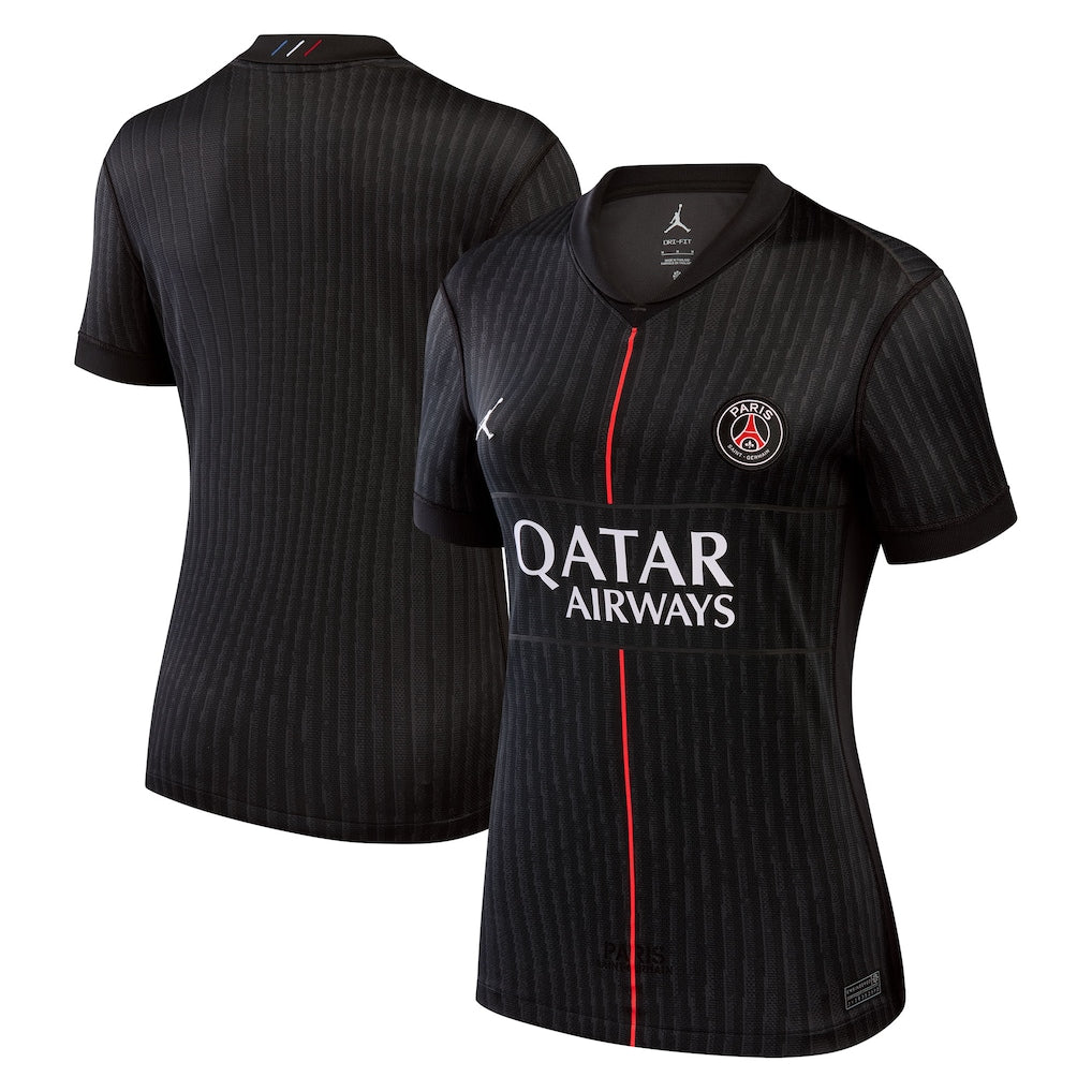 Paris Saint-Germain Jordan Brand Women's 2025/26 Fourth Jersey - Black