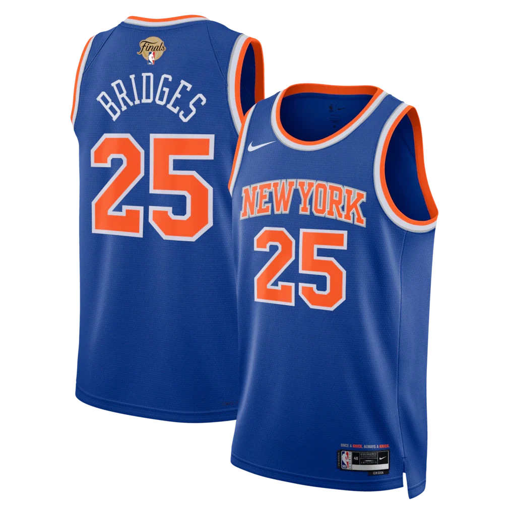 Mikal Bridges New York Knicks Unisex 2026 NBA Finals Patch - Icon Edition - Blue