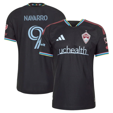 Rafael Navarro Colorado Rapids 2026 Colorful Colorado On-Field Patch Jersey - Black