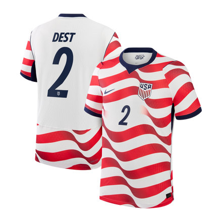 Sergiño Dest #2 USMNT 2026 Home Match - White