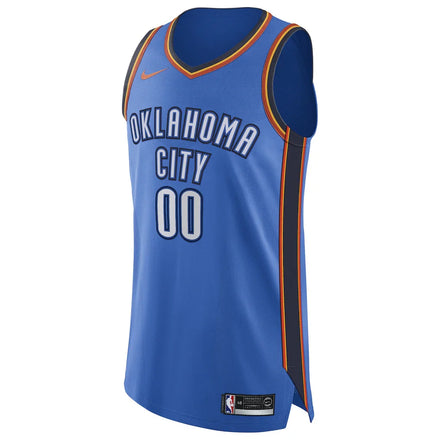 Oklahoma City Thunder Nike Authentic Custom Jersey Blue - Icon Edition