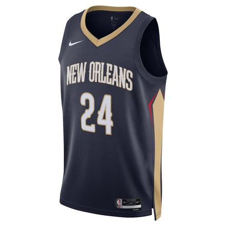 Jordan Hawkins New Orleans Pelicans Nike Unisex Swingman Jersey - Icon Edition - Navy