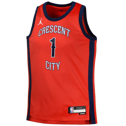 Zion Williamson New Orleans Pelicans Jordan Brand Swingman Jersey Statement - Red