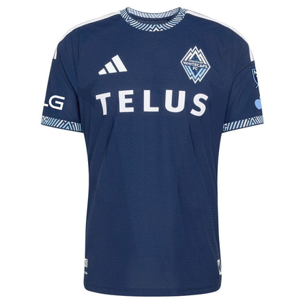 Sebastian Berhalter Vancouver Whitecaps FC adidas 2026 The Coastal Jersey On-Field Authentic Patch Jersey - Blue