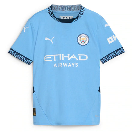 Kevin De Bruyne Manchester City Puma Youth 2024/25 Home Replica Player Jersey - Light Blue