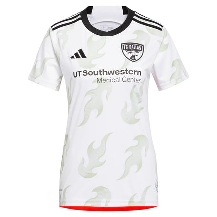 FC Dallas adidas Women's 2023 Burn Baby Burn Replica Custom Jersey - White