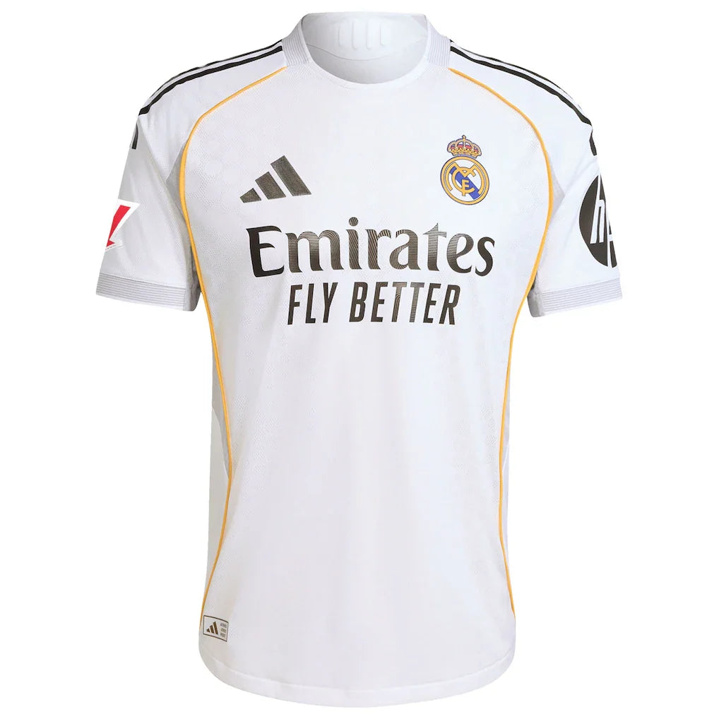 Real Madrid adidas 2025/26 Home Authentic Custom Jersey - White