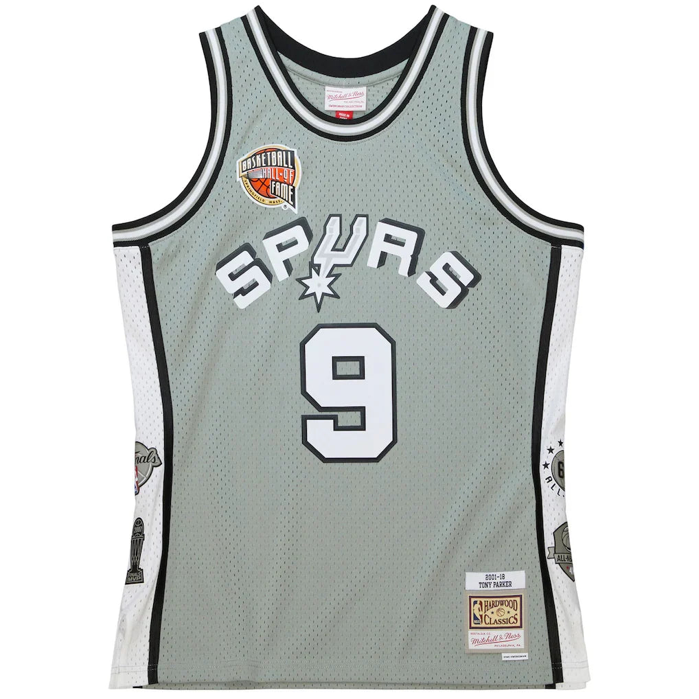 Tony Parker San Antonio Spurs Mitchell & Ness Unisex Hall of Fame Class of 2023 Throwback Swingman Jersey - Gray