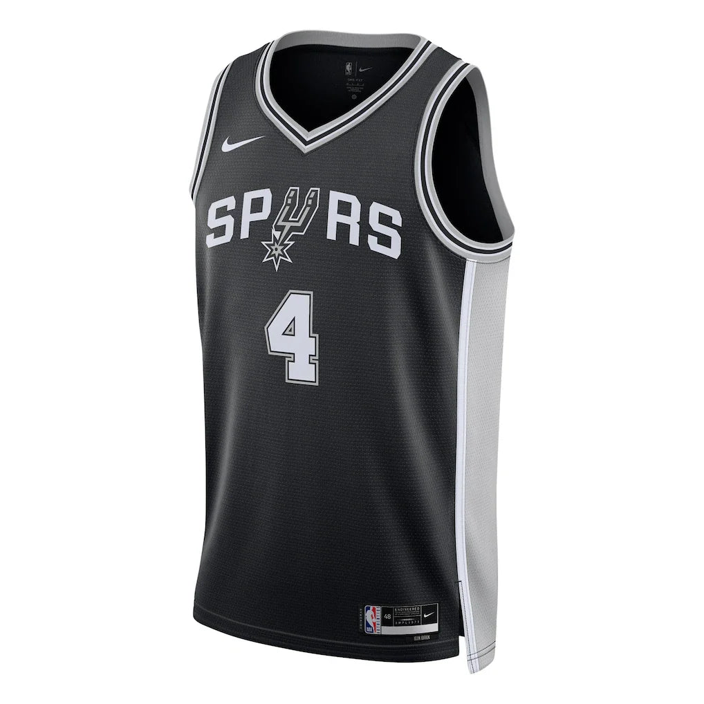 De'Aaron Fox San Antonio Spurs Nike Unisex Swingman Player Jersey - Icon Edition - Black