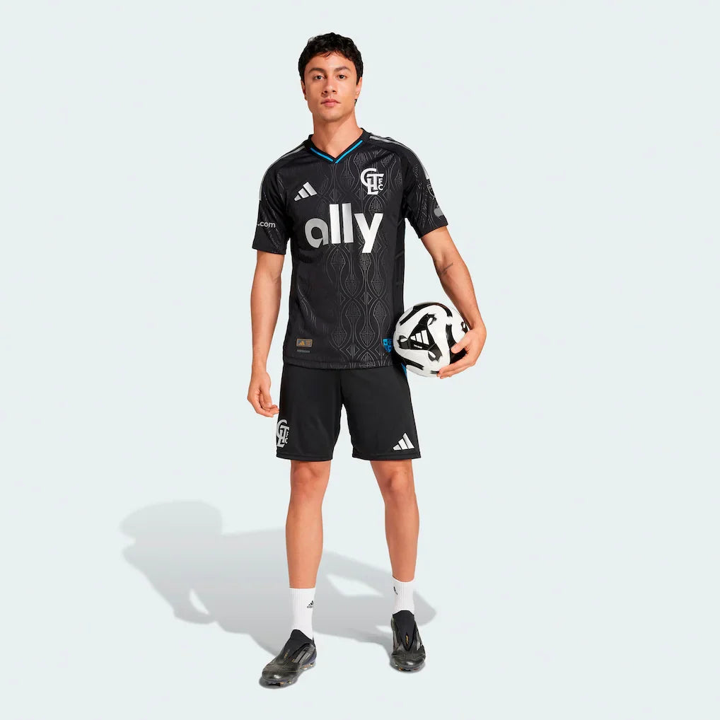 Charlotte FC adidas 2025 Fortress Kit Authentic Jersey - Black