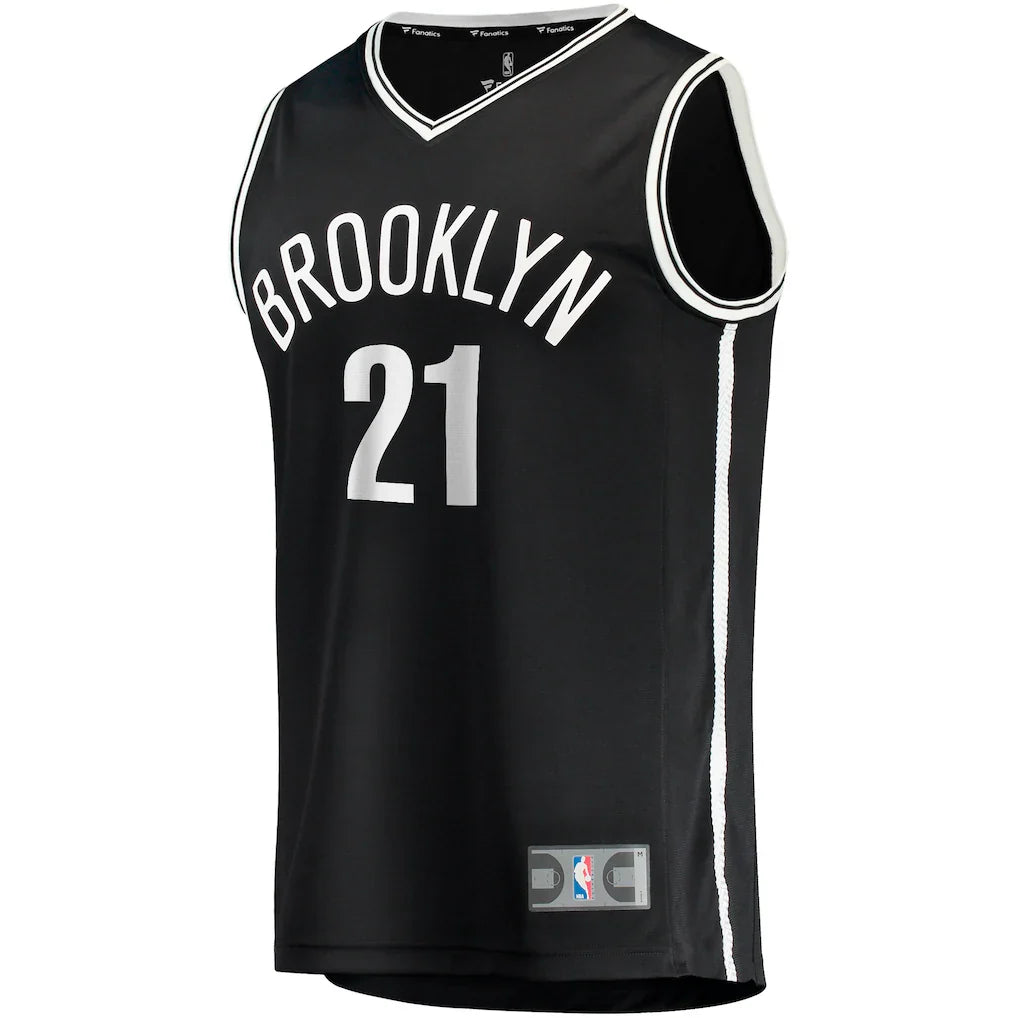 Noah Clowney Brooklyn Nets Fanatics  Fast Break Replica Jersey - Icon Edition - Black