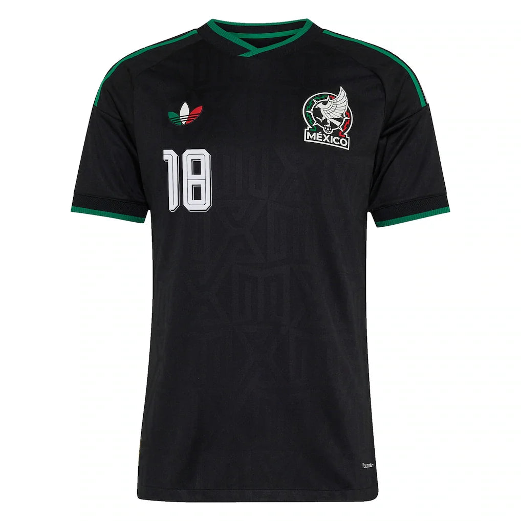 Obed Vargas Mexico National Team adidas 2026 Third On-Field Authentic Jersey - Black