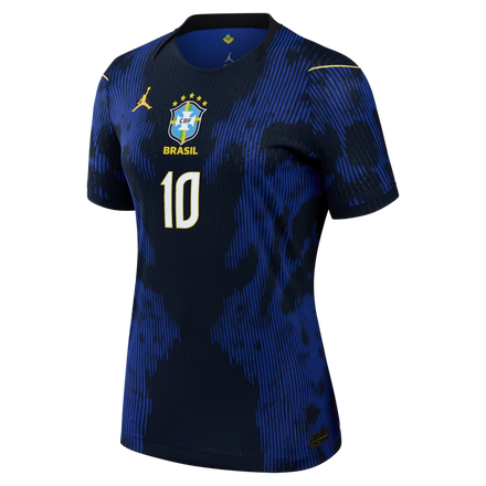 Neymar Jr. Brazil National Team Jordan Brand Women's 2026 Away Match Authentic Jersey  - Blue