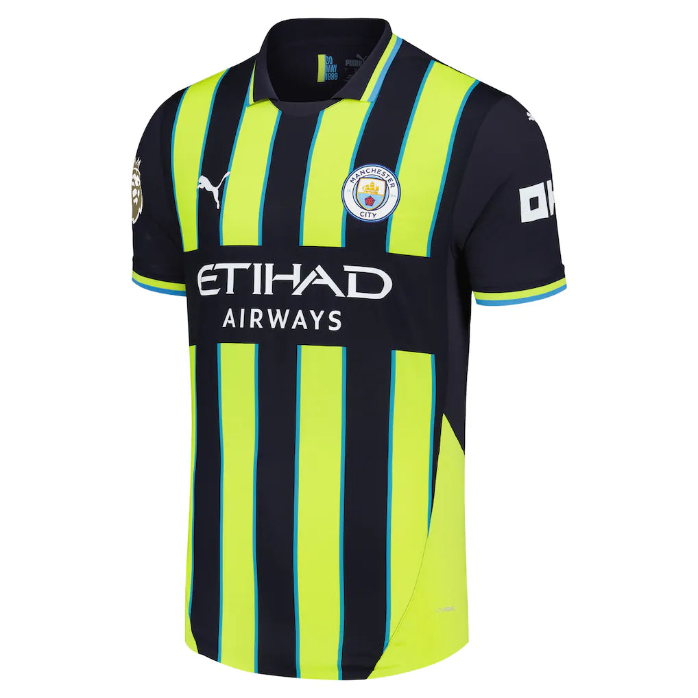 Manchester City Puma 2024/25 Away Authentic Custom Jersey - Navy