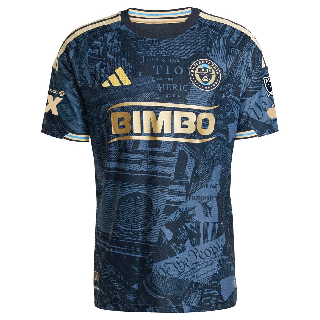 Nathan Harriel Philadelphia Union adidas 2026 1776 Kit On-Field Authentic Patch Jersey - Navy