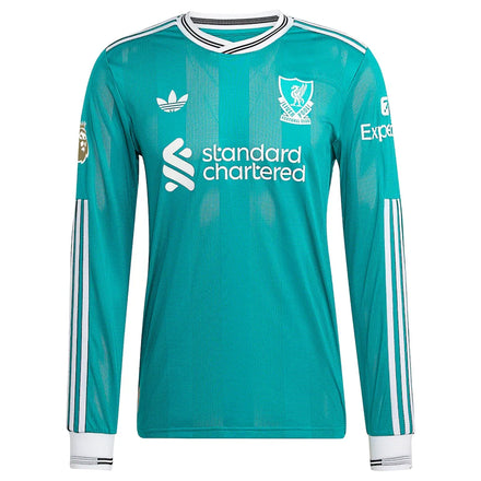 Liverpool adidas 2025/26 Third Authentic Long Sleeve Jersey - Green