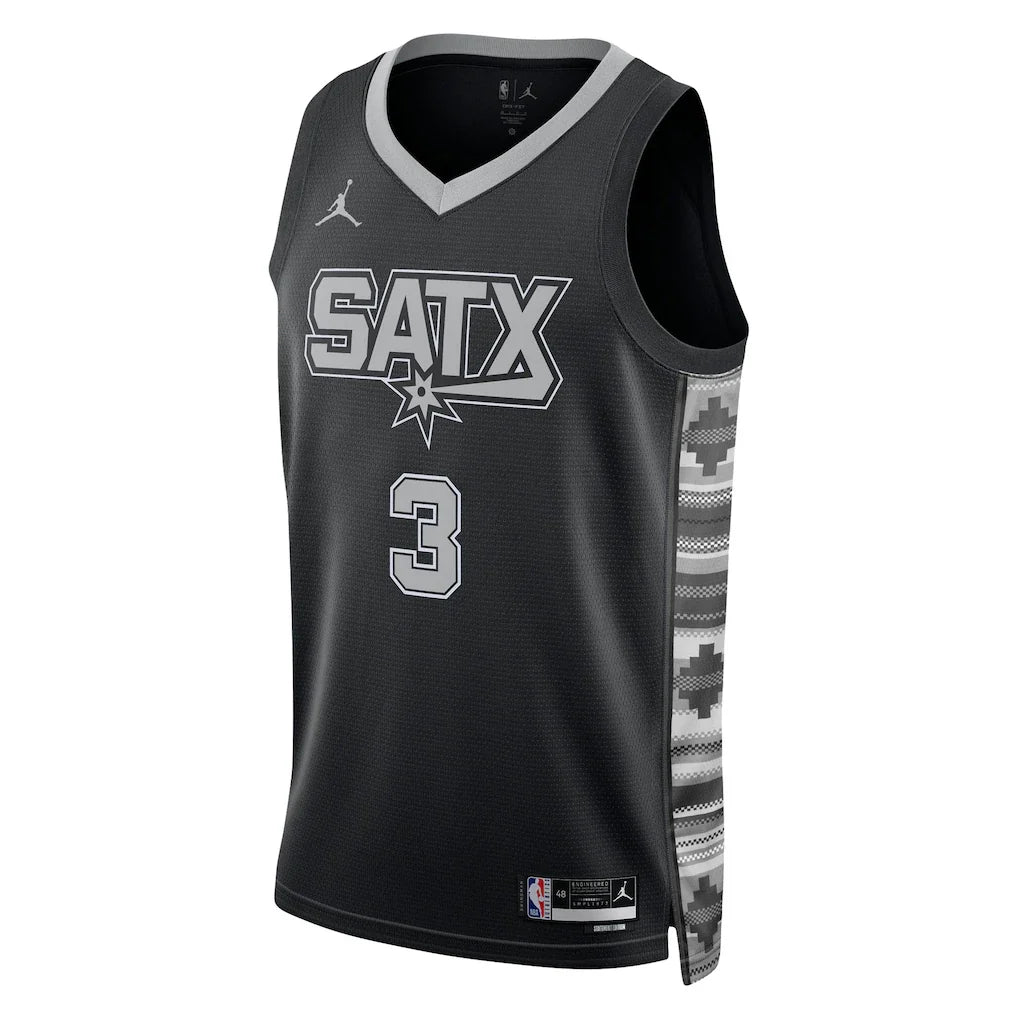 Keldon Johnson San Antonio Spurs Jordan Brand Unisex Swingman Jersey - Statement Edition - Black