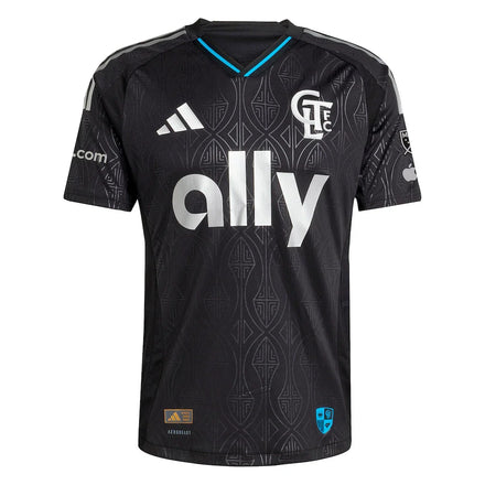 Wilfried Zaha Charlotte FC adidas 2025 Fortress Kit Authentic Player Jersey - Black